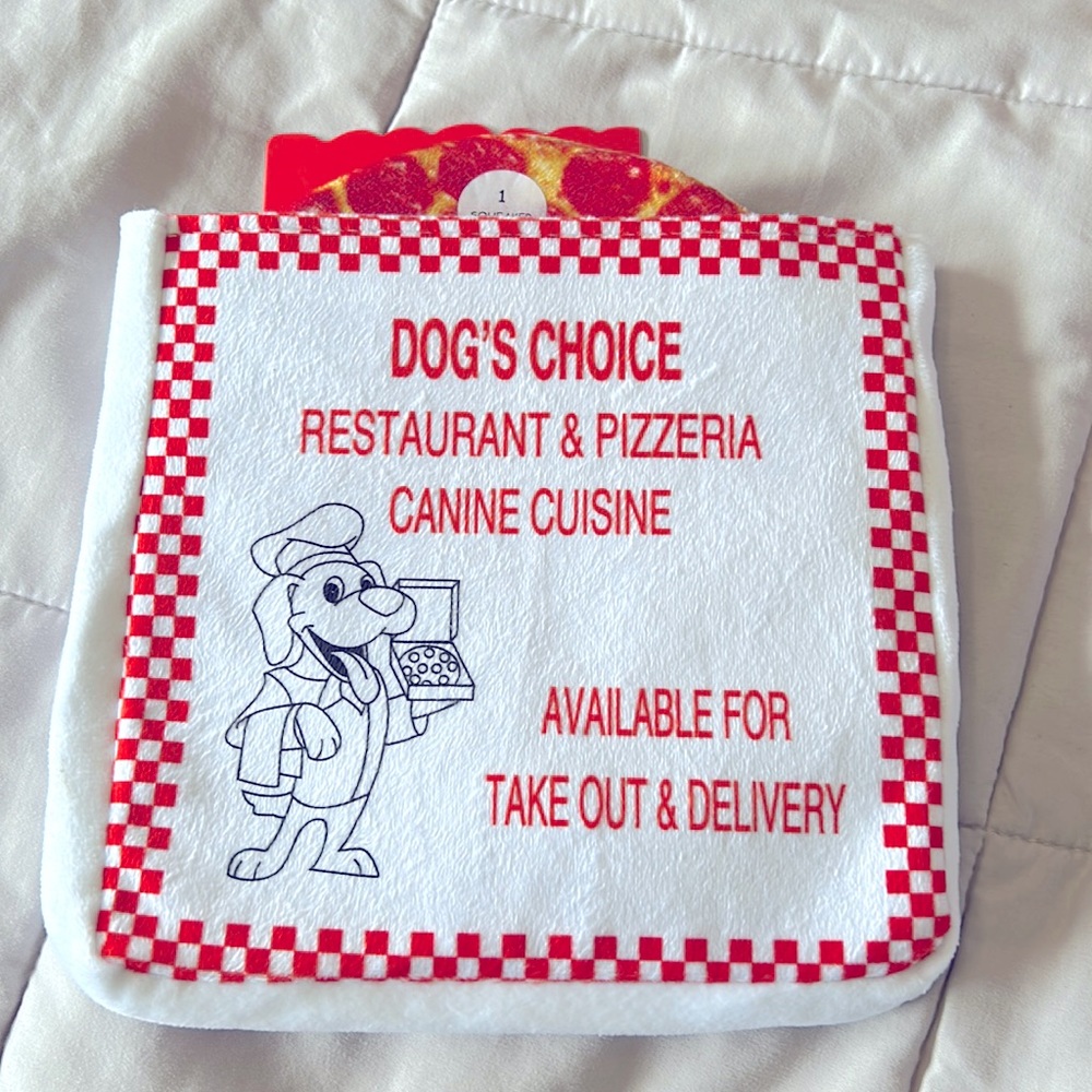 Pet Toy Pizza Tug Toss and Fetch Dog Toy